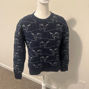 Ariat Contour Equine Crew Sweatshirt Navy Blue Size Medium